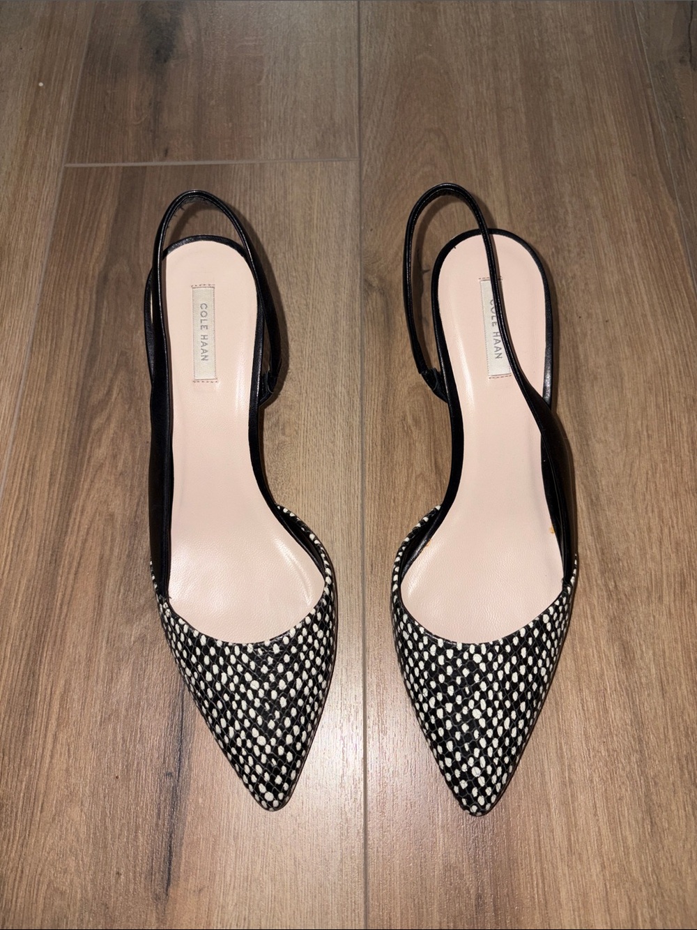 Cole Haan leather slingback pumps, size 9 1/2